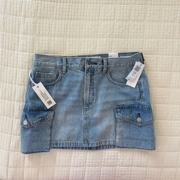 Aritzia Blue Denim Pencil Skirt - Picture 1 of 4